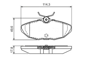 Klocki Hamulcowe Jaguar Tył S-type 99- Bosch