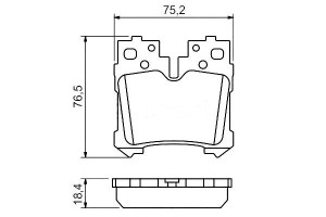 Klocki Hamulcowe Lexus Ls 4.6/5.0h 04.06- Bosch