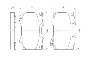 Klocki Hamulcowe Lexus Lx Toyota Land Cruiser Land