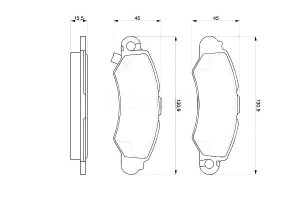 Klocki Hamulcowe Suzuki Przód Swift 96- Bosch