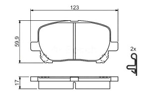 Klocki Hamulcowe Toyota Przód Avensis Bosch