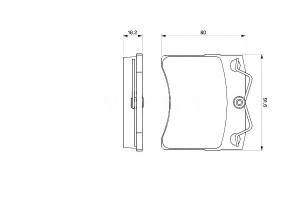 Klocki Hamulcowe Vw Przód T4 09 90 15 Bosch