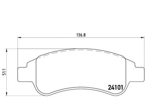 Klocki Hamulcowe Citroen Berlingo 01- Brembo