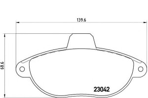 Klocki Hamulcowe Fiat Scudo 95-06 Brembo