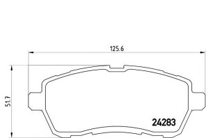 Klocki Hamulcowe Ford Fiesta Vi 08- Brembo