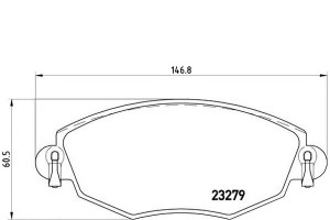 Klocki Hamulcowe Ford Mondeo Iii 00-07 Brembo