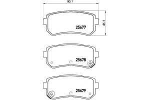 Klocki Hamulcowe Kia Picanto 11- Tył Brembo