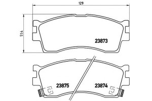 Klocki Hamulcowe Kia Rio 02-05 Przód Brembo