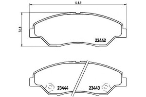 Klocki Hamulcowe Kia Sportage 99-03 Brembo