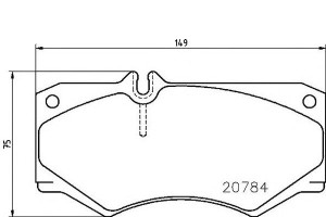 Klocki Hamulcowe Mercedes 207-310 Brembo