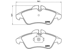 Klocki Hamulcowe Mercedes Sprinter Vito Brembo