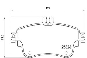 Klocki Hamulcowe Mercedes W176 A-klasa 12- Przód B
