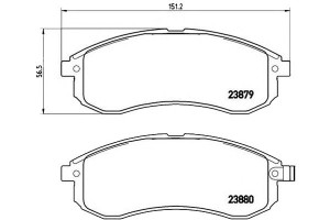 Klocki Hamulcowe Mitsubishi L200 01-07 Brembo