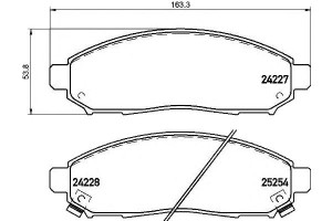 Klocki Hamulcowe Nissan Leaf 10- Przód Brembo