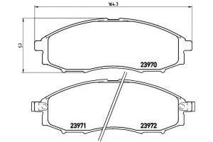 Klocki Hamulcowe Nissan Pick Up 01-07 Z Czuj. Brem