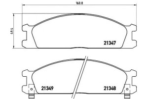 Klocki Hamulcowe Nissan Pick-up 98- Brembo