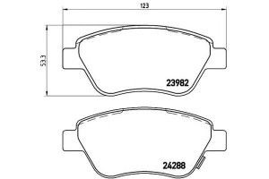 Klocki Hamulcowe Opel Corsa D 06- Brembo