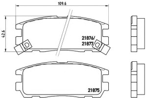 Klocki Hamulcowe Opel Frontera A B 95-04 Tył Bremb