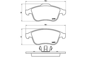 Klocki Hamulcowe Renault Laguna Iii 07- Brembo