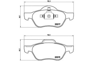 Klocki Hamulcowe Renault Megane Ii 05- Brembo