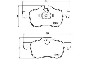 Klocki Hamulcowe Rover 75 99-04 Brembo