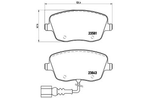 Klocki Hamulcowe Skoda/seat/ Vw Polo 01- Z Czuj. B