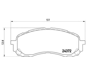 Klocki Hamulcowe Subaru Impreza 02- Brembo