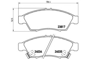 Klocki Hamulcowe Suzuki Liana 01- Brembo