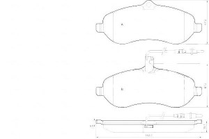 Klocki Hamulcowe Fiat Scudo 07- Przód A.b.s.
