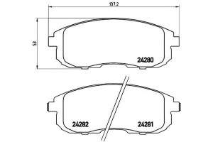 Klocki Hamulcowe Suzuki Sx4 06- Przód Brembo