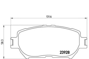 Klocki Hamulcowe Toyota Camry 01-05 Brembo
