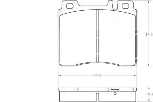 Klocki Hamulcowe Mercedes W140 S-klasa 93-98 A.b.s