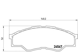 Klocki Hamulcowe Toyota Hilux 06- Przód Brembo