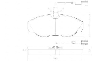 Klocki Hamulcowe Fiat Ducato 10 14 99-02 A.b.s.