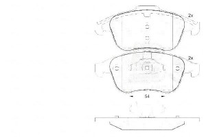 Klocki Hamulcowe Renault Laguna Iii 07- Przód A.b.