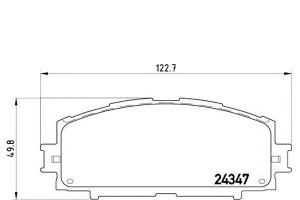 Klocki Hamulcowe Toyota Yaris 06- Brembo