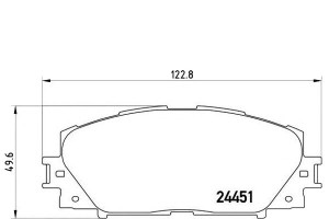 Klocki Hamulcowe Toyota Yaris 06- Przód Brembo