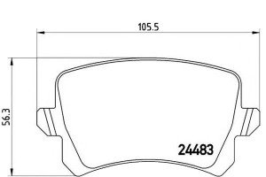 Klocki Hamulcowe Vw Passat 10-14 Tył Brembo