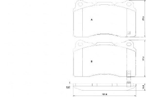 Klocki Hamulcowe Subaru Impreza 01- 2.0 Wrx Sti A.