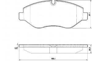 Klocki Hamulcowe Vw Crafter 06- A.b.s.