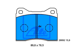 Klocki Hamulcowe Bmw 02 (e10) 2500-3.3 (e3) 2.5-3.