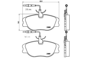 Klocki Hamulcowe Fiat Ulysse 94-02 Z Czuj. Brembo