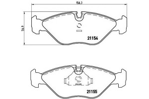 Klocki Hamulcowe Saab 9000 87-98 Brembo