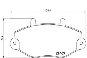 Klocki Hamulcowe Ford Transit 15 91-00 Brembo