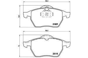 Klocki Hamulcowe Opel Vectra B 95-02 Brembo