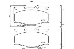 Klocki Hamulcowe Toyota Landcruiser 80 90-97 Bremb