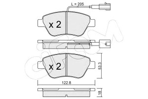 Klocki Hamulcowe Fiat Punto Evo 09- Cifam