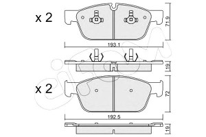 Klocki Hamulcowe Mercedes W166 Ml-klasa 11- Przód