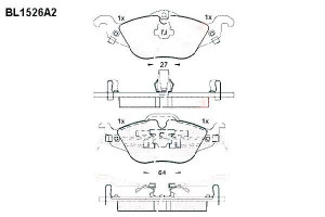 Klocki Hamulcowe Opel Astra 17.3mm Wva23063 Z Czuj