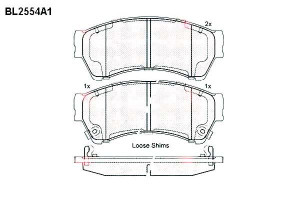 Klocki Hamulcowe Mazda 6 07> Kpl Fte Fte